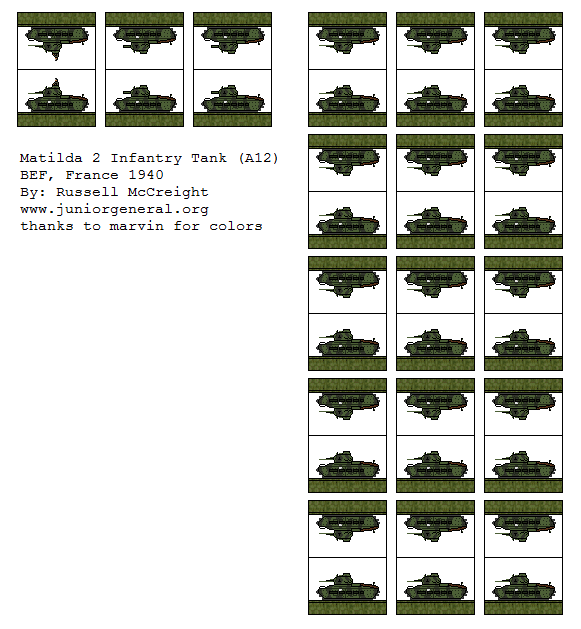British Matilda II Tanks