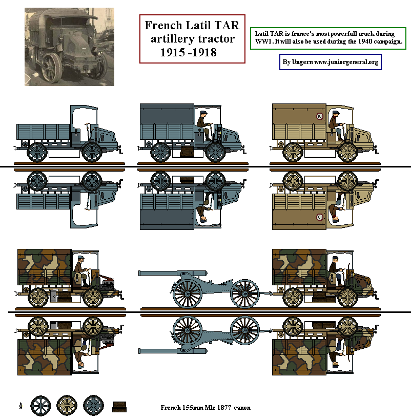 French Latil TAR Artillery Tractor