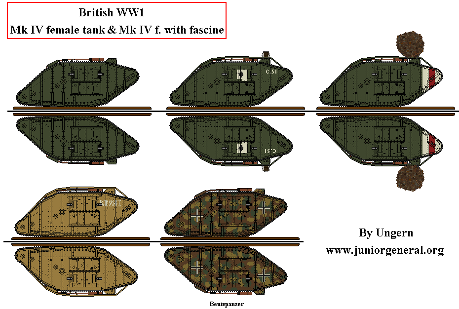 British Mk IV Tanks