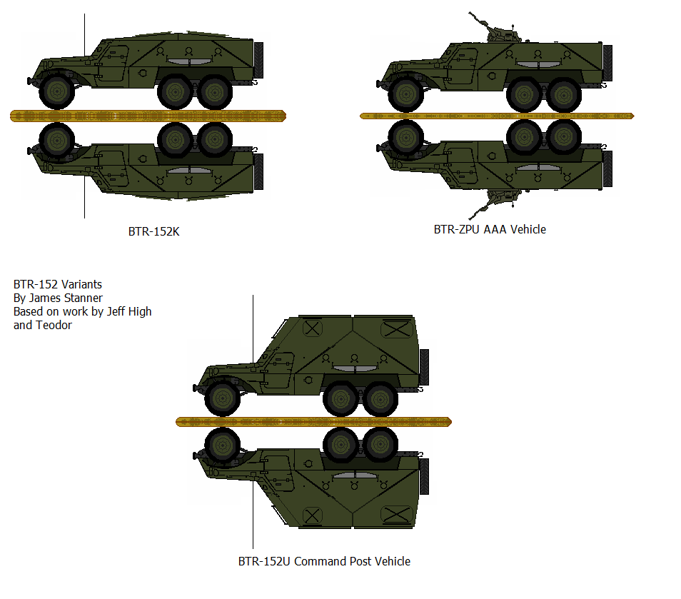 Soviet BTR-152 AFVs