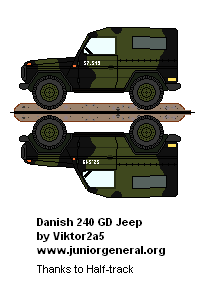 Danish Army 240GD Truck