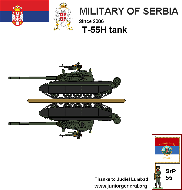 Serbian T-55H Tank