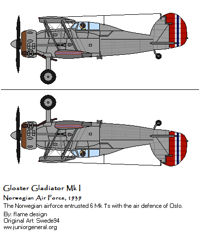 Norwegian Gloster Gladiator Mk I