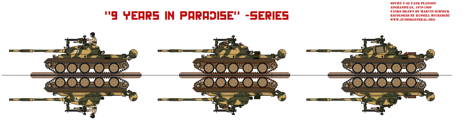 Soviet T-62 Tank Platoon