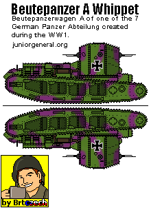 German Beutepanzer A Whippet Tank