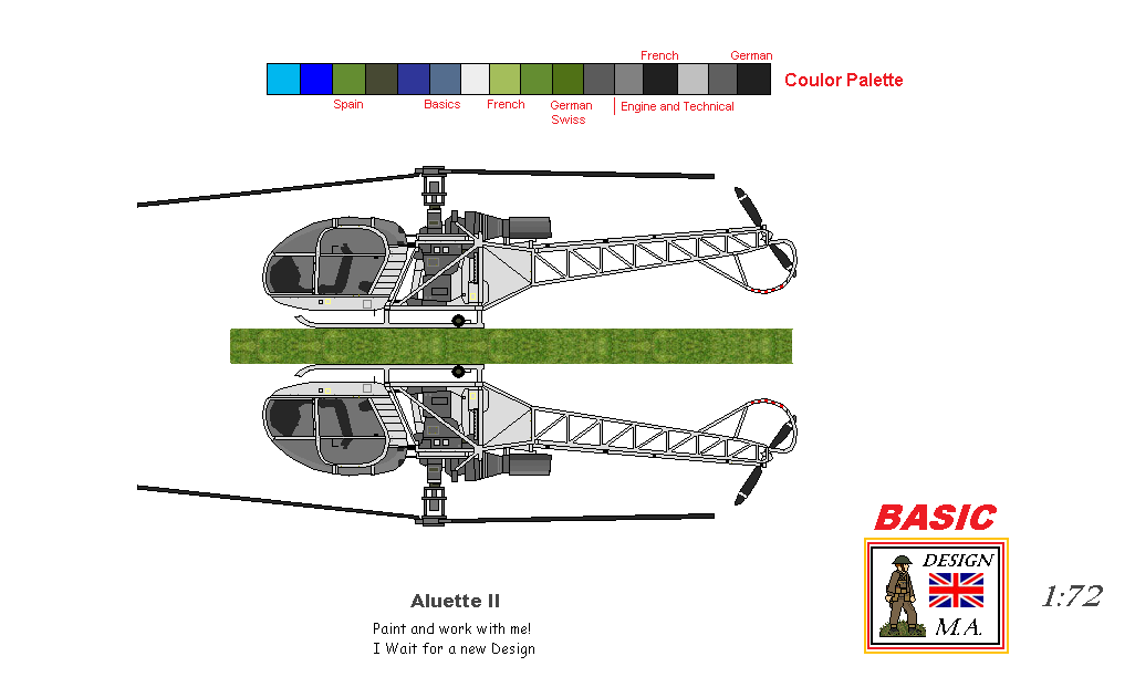 Aluette II Helicopter