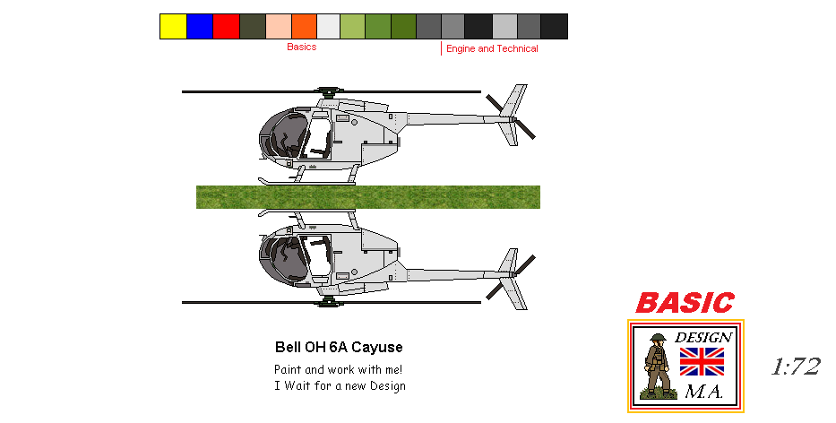 Bell OH 6A Cayuse Helicopter