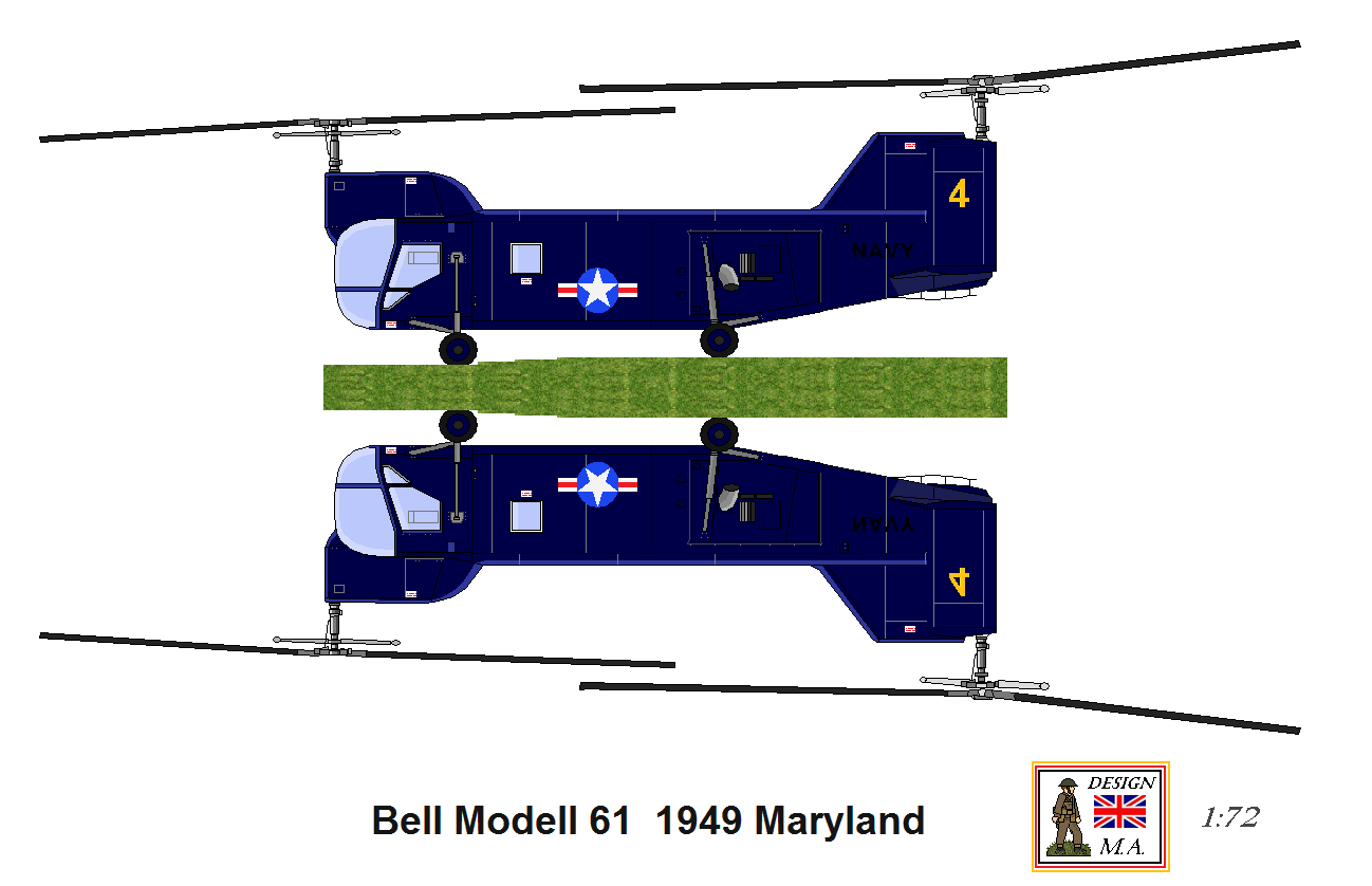 US Bell Modell 61 Helicopter