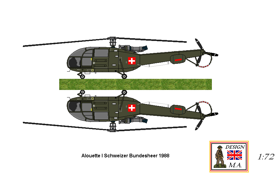 German Alouette Helicopter