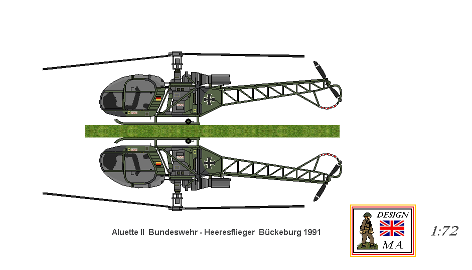 German Alouette II Helicopter