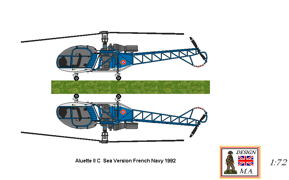 French Alouette II Helicopter
