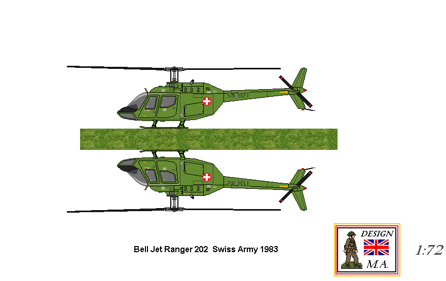 Swiss Bell Jet Ranger 202 Helicopter
