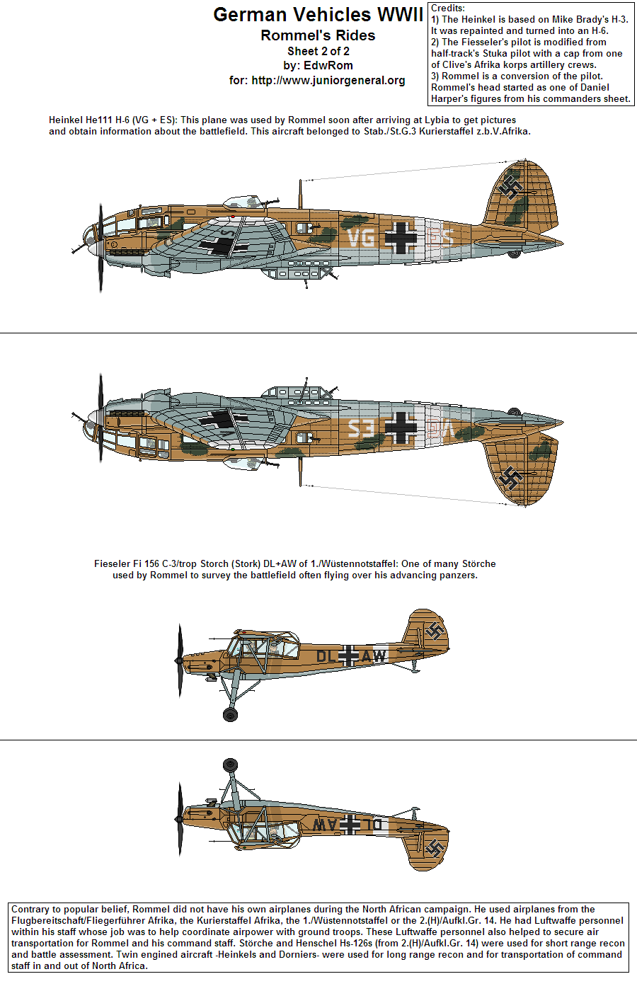 Rommel's Aircraft