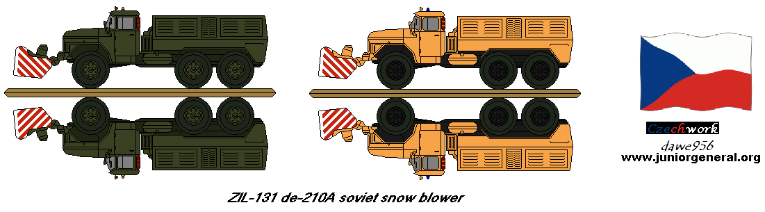 Russian ZIL-131 Snow Truck