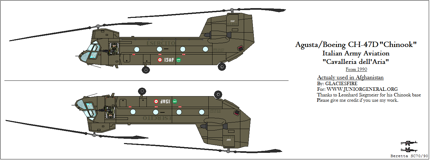 Italian Boeing CH-47D Helicopter