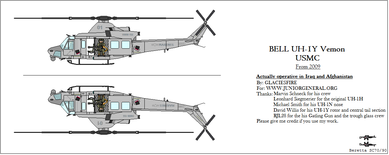 Bell UH-1Y Vemon Helicopter