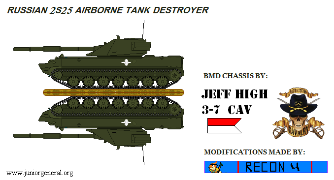 Russian 2S25 Airborne Tank Destroyer