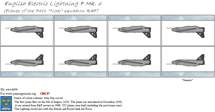 English Electric Lightning F Mk 6