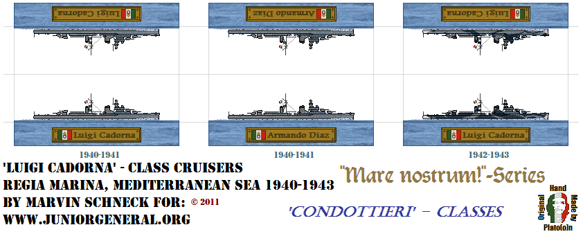 Italian Luigi Cadorna Class Cruisers