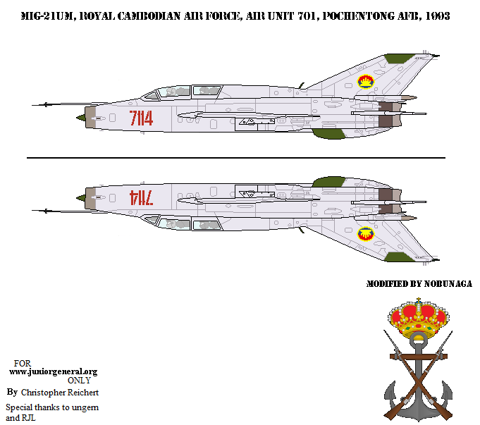 Cambodian MiG-21UM
