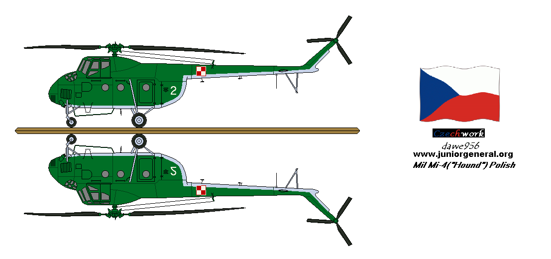 Polish Mil Mi-4 Helicopter