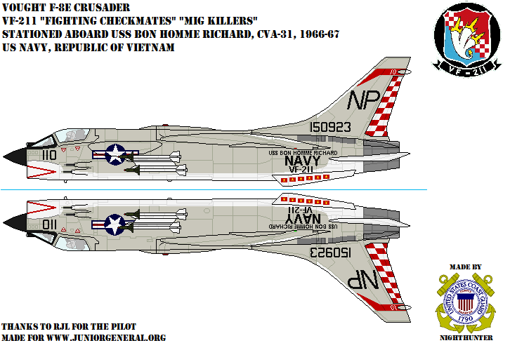 US Vought F-8E Crusader