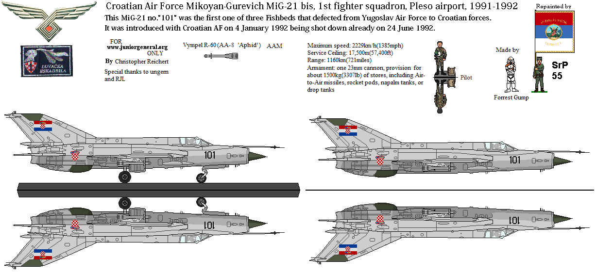Croatian MiG-21 bis