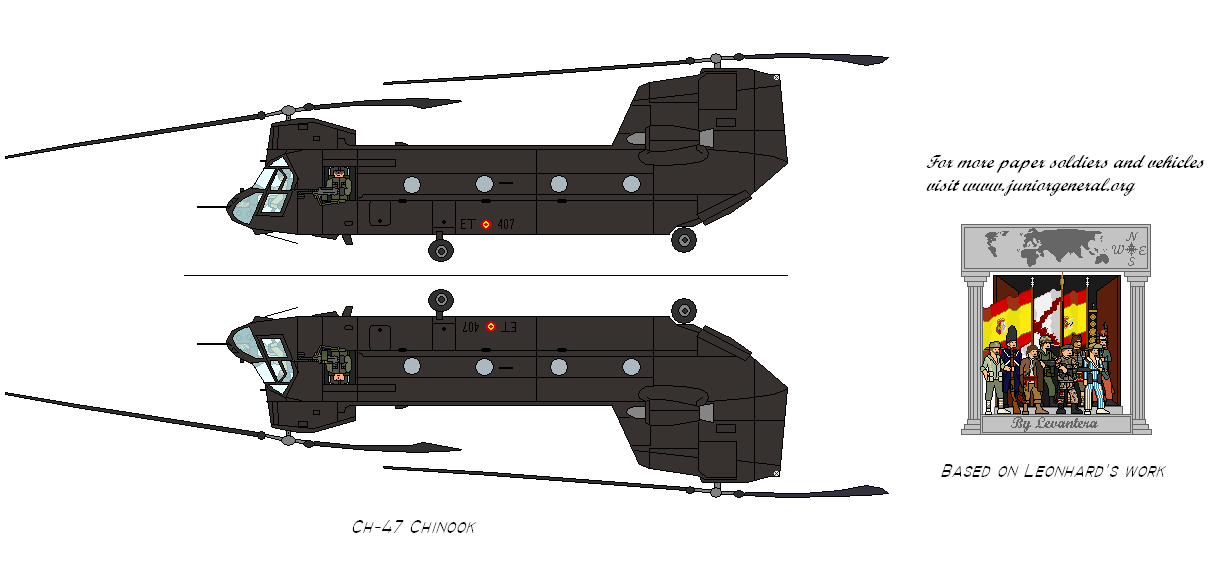 Spanish CH-47 Chinook Helicopter