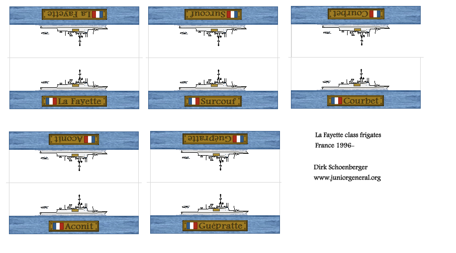 French La Fayette Class Frigates