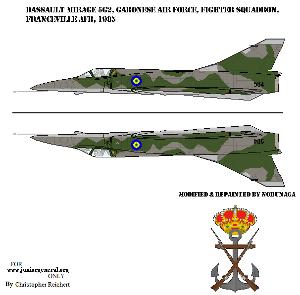 Gabonese Dassault Mirage 5G2