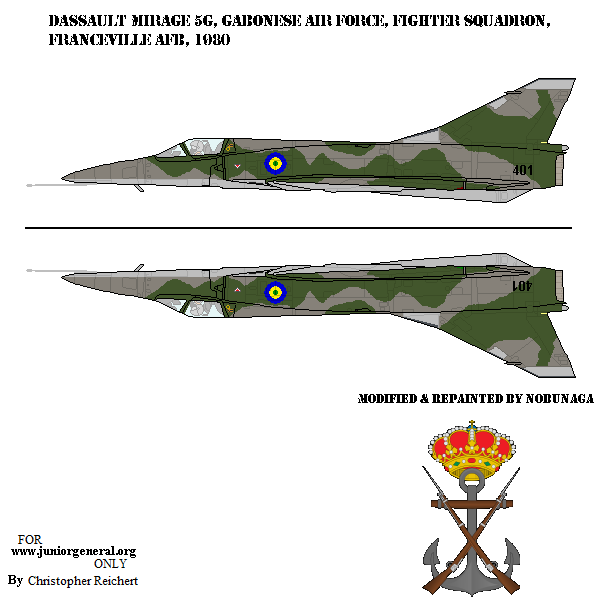Gabonese Dassault Mirage 5G