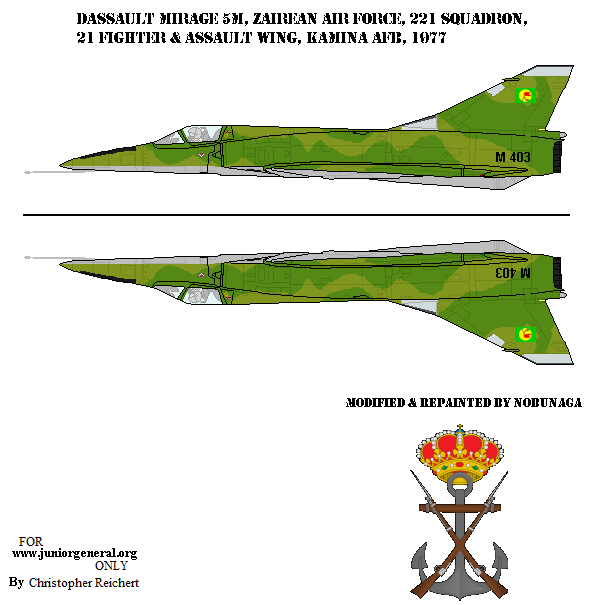 Zairean Dassault Mirage 5M