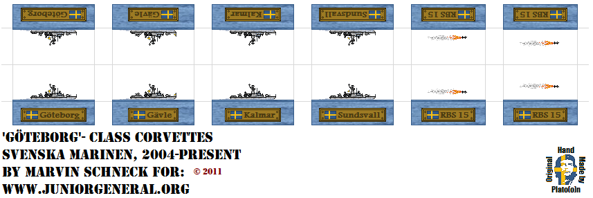 Swedish Goteborg Class Corvettes