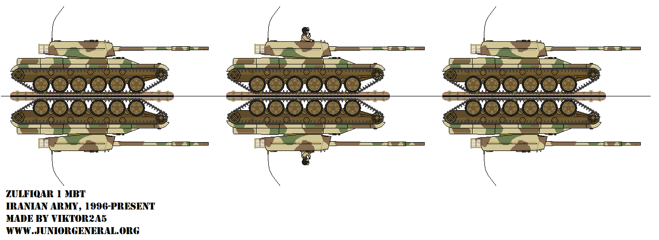 Iranian Zulfiqar 1 Tanks