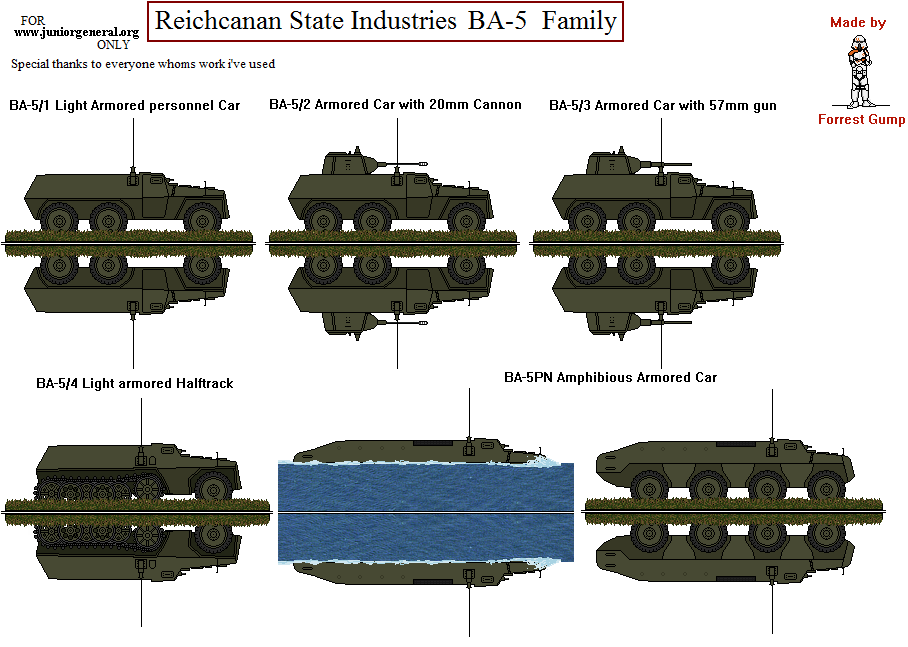 Reichcanan BA-5 Armored Car Family