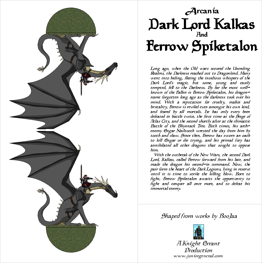 Dark lord Kalkas and Ferrow Spiketalon