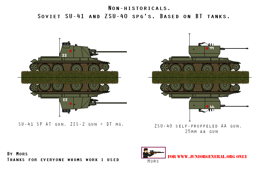Soviet SU-41 and ZSU-40