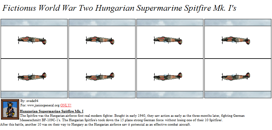 Hungarian Spitfire MkI