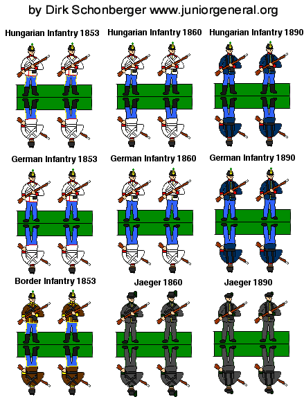 Austro-Hungarian Infantry 1853-1890