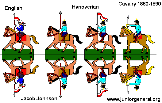 English and Hanoverian Cavalry (1860-1890)