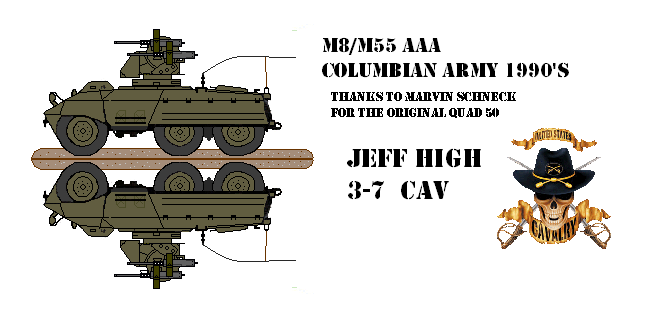 Colombian Army M8/M55