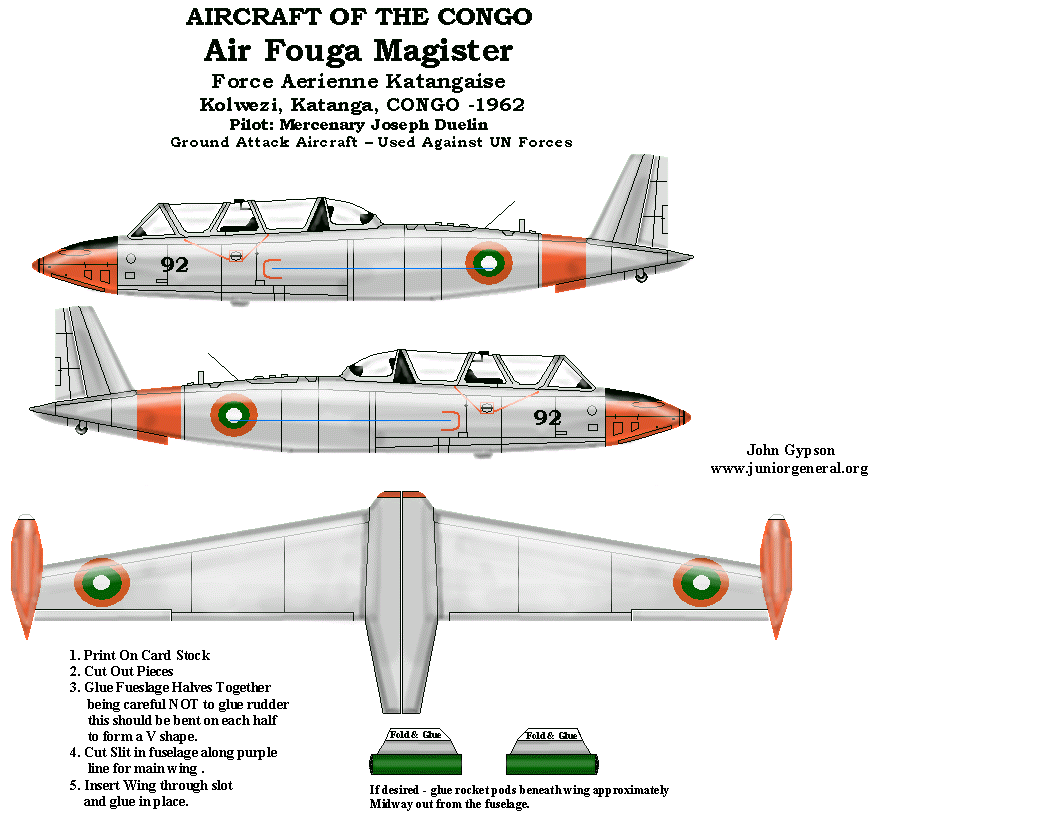 Air Fouga Magister (Congo)