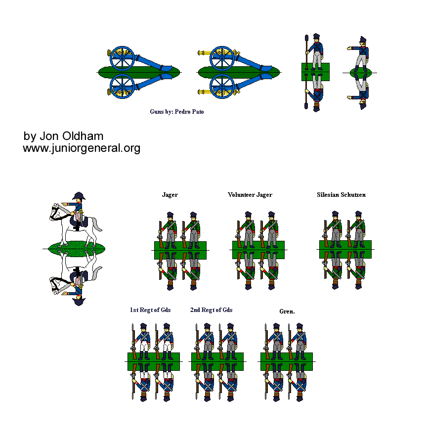 Prussian Artillery and Infantry