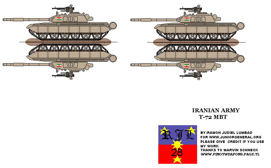 Iranian T-72 Tank