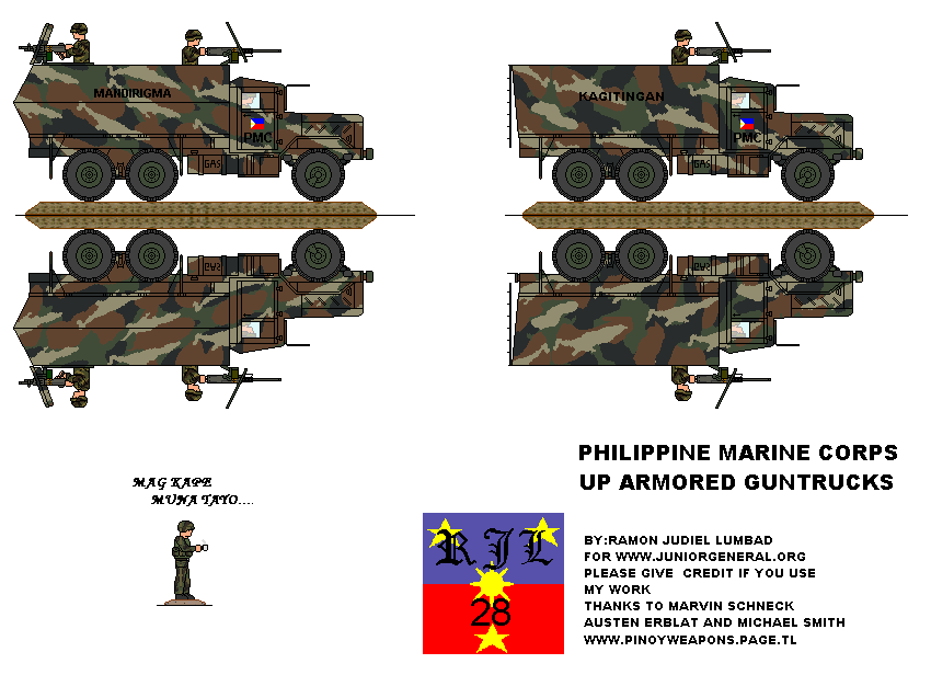 Phillipines Marine Gun Trucks