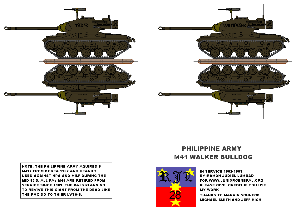 Philippine M41 Tanks