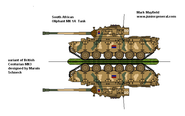 South African Oliphant Mk 1A Tank