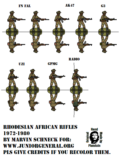 Rhodesian African Rifles 1970's