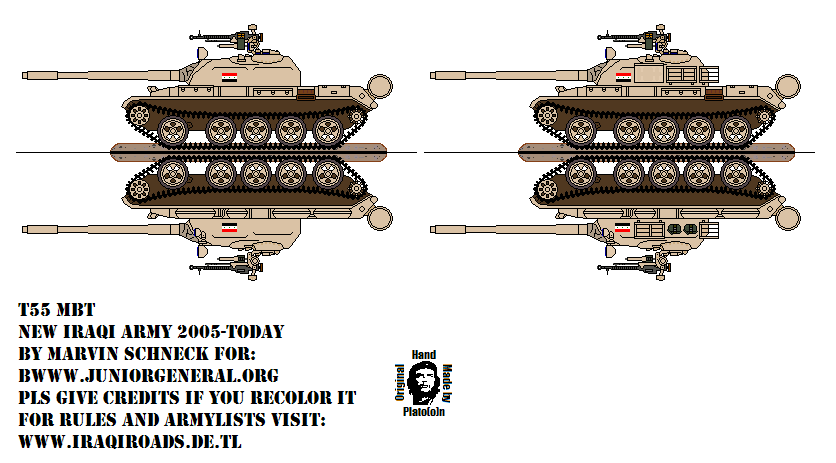 New Iraqi Army T-55 Tank
