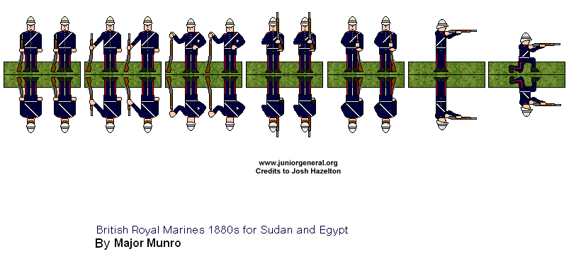 Britihs Royal Marines in 1880